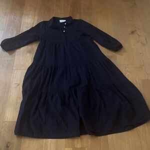 Pomander Place Navy Blue Long Sleeve Dress